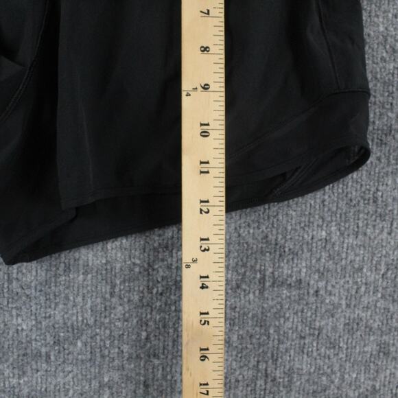 Lululemon Shorts Women 6 Hotty Hot High Rise Long 4 Black Lined Running Athletic - Picture 14 of 15